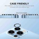 For iPhone 13 / 13 Pro ENKAY Glitter Rear Lens Aluminium Alloy Tempered Glass Film (Black) - 4