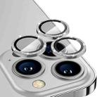 For iPhone 13 Pro / 13 Pro Max ENKAY Glitter Rear Lens Aluminium Alloy Tempered Glass Film (Silver) - 1