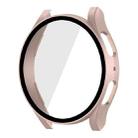 For Samsung Galaxy Watch5 40mm ENKAY Hat-Prince Full Coverage PC Frame + 9H Tempered Glass Case(Pink) - 1