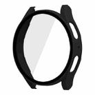 For Samsung Galaxy Watch5 40mm ENKAY Hat-Prince Full Coverage PC Frame + 9H Tempered Glass Case(Black) - 1