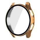 For Samsung Galaxy Watch5 44mm ENKAY Hat-Prince Full Coverage PC Frame + 9H Tempered Glass Case(Rose Gold) - 1