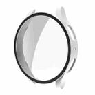 For Samsung Galaxy Watch5 44mm ENKAY Hat-Prince Full Coverage PC Frame + 9H Tempered Glass Case(White) - 1