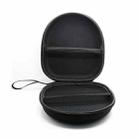 Portable Zippered Round Shaped Headphone Earbud Carrying Storage Bag Case - 1