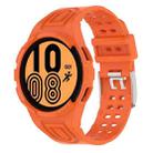 For Samsung Galaxy Watch4 44mm Armor Integrated TPU Double-Pin Buckle Smart Watch Band(Orange) - 1