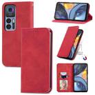 For TCL 30 5G / 30+ 5G Retro Skin Feel Magnetic Leather Phone Case(Red) - 1