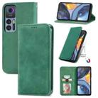 For TCL 30 5G / 30+ 5G Retro Skin Feel Magnetic Leather Phone Case(Green) - 1