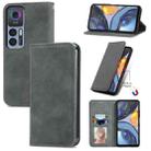 For TCL 30 5G / 30+ 5G Retro Skin Feel Magnetic Leather Phone Case(Gray) - 1