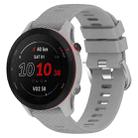 For Huawei Watch GT2 42mm 20mm Solid Color Soft Silicone Watch Band(Grey) - 1