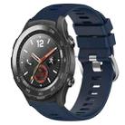 For Huawei Watch 2 20mm Solid Color Soft Silicone Watch Band(Midnight Blue) - 1