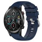 For Honor MagicWatch2 42mm 20mm Solid Color Soft Silicone Watch Band(Midnight Blue) - 1