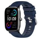 For Amazfit GTS 2 Mini 20mm Solid Color Soft Silicone Watch Band(Midnight Blue) - 1