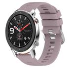 For Amazfit GTR 42mm 20mm Solid Color Soft Silicone Watch Band(Roland Purple) - 1