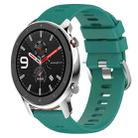 For Amazfit GTR 42mm 20mm Solid Color Soft Silicone Watch Band(Green) - 1