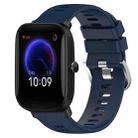 For Amazfit Pop 20mm Solid Color Soft Silicone Watch Band(Midnight Blue) - 1