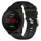 For Samsung Galaxy Watch 5 40mm 20mm Solid Color Soft Silicone Watch Band(Black) - 1