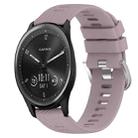 For Garmin Vivomove Sport 20mm Solid Color Soft Silicone Watch Band(Roland Purple) - 1