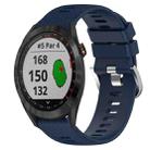 For Garmin Approach S40 20mm Solid Color Soft Silicone Watch Band(Midnight Blue) - 1