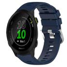 For Garmin Forerunner 55 20mm Solid Color Soft Silicone Watch Band(Midnight Blue) - 1