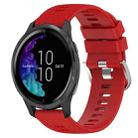 For Garmin Venu 20mm Solid Color Soft Silicone Watch Band(Red) - 1