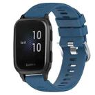 For Garmin Venu SQ 20mm Solid Color Soft Silicone Watch Band(Blue) - 1