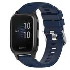 For Garmin Venu SQ 20mm Solid Color Soft Silicone Watch Band(Midnight Blue) - 1