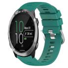 For Garmin Forerunner 645 Music 20mm Solid Color Soft Silicone Watch Band(Green) - 1