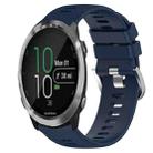 For Garmin Forerunner 645 Music 20mm Solid Color Soft Silicone Watch Band(Midnight Blue) - 1