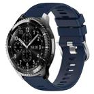 For Samsung Gear S3 Classic 22mm Solid Color Soft Silicone Watch Band(Midnight Blue) - 1