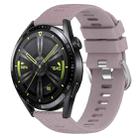 For Huawei Watch GT3 46mm 22mm Solid Color Soft Silicone Watch Band(Roland Purple) - 1