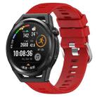 For Huawei Watch GT Runner 22mm Solid Color Soft Silicone Watch Band(Red) - 1