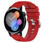 For Huawei Watch 3 22mm Solid Color Soft Silicone Watch Band(Red) - 1