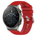 For Huawei GT2 Pro 22mm Solid Color Soft Silicone Watch Band(Red) - 1