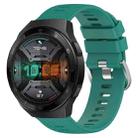 For Huawei Watch GT 2E 22mm Solid Color Soft Silicone Watch Band(Green) - 1