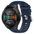 For Huawei Watch GT 2E 22mm Solid Color Soft Silicone Watch Band(Midnight Blue) - 1