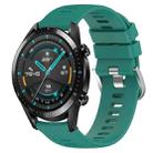 For Huawei GT2 46mm 22mm Solid Color Soft Silicone Watch Band(Green) - 1