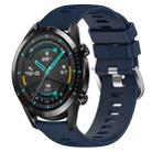 For Huawei GT2 46mm 22mm Solid Color Soft Silicone Watch Band(Midnight Blue) - 1