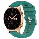 For Honor Watch GS 3 22mm Solid Color Soft Silicone Watch Band(Green) - 1