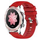 For Honor Watch Dream 22mm Solid Color Soft Silicone Watch Band(Red) - 1