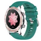 For Honor Watch Dream 22mm Solid Color Soft Silicone Watch Band(Green) - 1