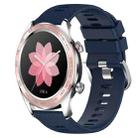 For Honor Watch Dream 22mm Solid Color Soft Silicone Watch Band(Midnight Blue) - 1