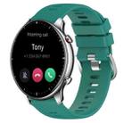 For Amazfit GTR 2 22mm Solid Color Soft Silicone Watch Band(Green) - 1