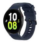 For Samsung Galaxy Watch 5 40mm 20mm Solid Color Soft Silicone Watch Band(Midnight Blue) - 1