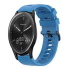 For Garmin Vivomove Sport 20mm Solid Color Soft Silicone Watch Band(Blue) - 1