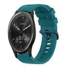 For Garmin Vivomove Sport 20mm Solid Color Soft Silicone Watch Band(Green) - 1