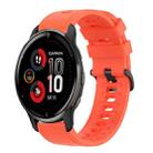 For Garmin Venu 2 Plus 20mm Solid Color Soft Silicone Watch Band(Red) - 1