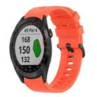 For Garmin Approach S40 20mm Solid Color Soft Silicone Watch Band(Red) - 1