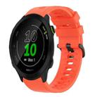 For Garmin Forerunner 55 20mm Solid Color Soft Silicone Watch Band(Red) - 1