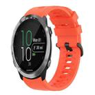 For Garmin Forerunner 645 Music 20mm Solid Color Soft Silicone Watch Band(Red) - 1