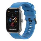 For Amazfit GTS 20mm Solid Color Soft Silicone Watch Band(Blue) - 1