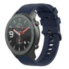 For Amazfit GTR 42mm 20mm Solid Color Soft Silicone Watch Band(Midnight Blue) - 1